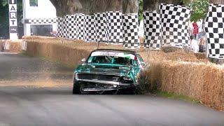 CRASHES and close calls  Best of Drift cars at Goodwood FOS 2021 [upl. by Torre690]