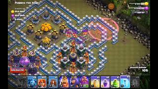 Clash of clans  How to 3 star Flagged for Traps Tutorial 2240 [upl. by Aramen]