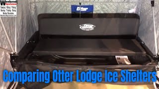 Comparing Otter XT Lodge Xover and XT Pro Lodge xOver Ice Fishing Shelter [upl. by Cianca]