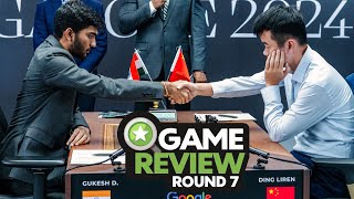 Game 7 2024 FIDE World Chess Championship Game Review [upl. by Rosalynd]