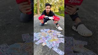 Two Supreme Money Gun Unboxing and Testing 🔥💵🔫 moneygun [upl. by Galateah]