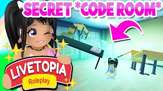 SECRET CODE ROOM FLOATING FURNITURE in LIVETOPIA Roleplay roblox [upl. by Ystap]