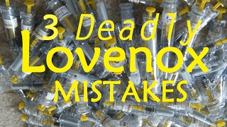 3 Lovenox Dosing Side Effect Errors that Kill Doctor Interview [upl. by Kelwunn403]