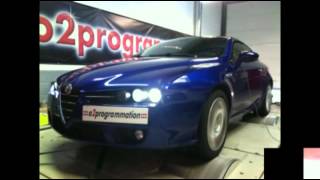 Reprogrammation stage 2 DPF off Alfa Roméo Brera 24 JTD 200 185233ch o2programmation [upl. by Gnohp]