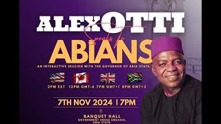 Governor Alex Otti Speaks To Abians Full Introduction 7th November 2024 [upl. by Niveg]