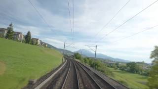 CabView  SBB Re44 Switzerland Vol4 the railway to Luzern FHD60p [upl. by Arratal]