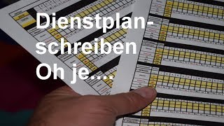 dienstplan schreiben das erste mal oh je wie geht das  coolbleibenkeinepanik [upl. by Aita]