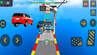 Mega ramp car 3D  gameplay unlimited resing hai stunt car for imposible [upl. by Galatia190]