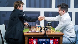 Vokhidov Shamsiddin vs Magnus Carlsen • Titled Tuesday Thriller 2023 [upl. by Odanref342]