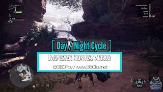 Monster Hunter World Day  Night Cycle Rapid TimeLapse PS4 Pro [upl. by Lokcin]