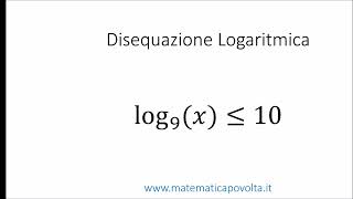 Flipped Classroom di Matematica  Disequazioni logaritmiche  esercizio 4 [upl. by Nnil226]