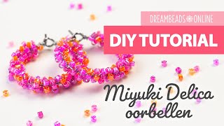 Miyuki Delica oorbellen  DIY oorbellen maken ★ Dreambeads Online [upl. by Hildegard480]