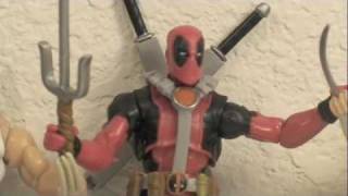 XMen Origins Wolverine Deadpool Comic Series Action Figure Movie Toy Review [upl. by Ramsey]