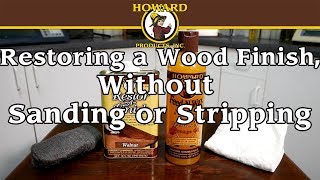 How to restore a wood finish on a bedside cupboard without sanding or stripping [upl. by Nomelc]