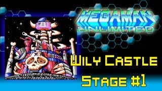 Mega Man Unlimited Walkthrough Wily Castle Stage 1 [upl. by Madoc]