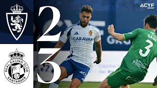 Real Zaragoza 23 Racing de Santander  RESUMEN [upl. by Adnuahsal19]