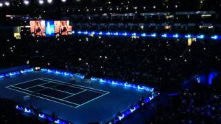 Roger Federer vs Tomas Berdych ATP World Tour Finals 2015  Player Entrance [upl. by Eeznyl]