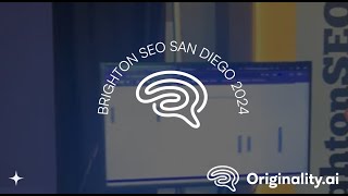 Originalityai at BrightonSEO 2024 [upl. by Llenel109]