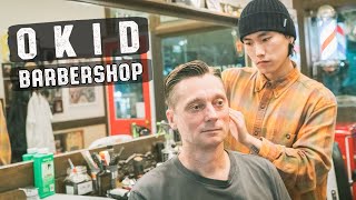 💈 Relaxing Haircut Hairwash amp Style 부산 이발소  OKID Barbershop Busan South Korea [upl. by Lj]