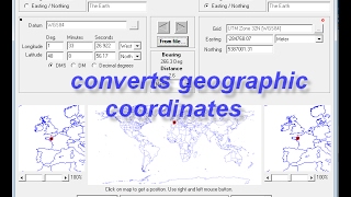 converts geographic coordinates using CoordTrans [upl. by Brittany]