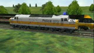 British Railways Advert  HST v Class 37 Police Car In MSTS Form [upl. by Athalla]