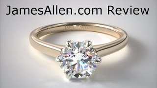 JamesAllencom Unboxing and Review 14K Yellow Gold Tapered Six Prong Diamond Engagement Ring [upl. by Straus814]