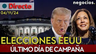 DIRECTO ELECCIONES EEUU Último día de campaña Trump y Kamala en la recta final por la Casa Blanca [upl. by Pilihp]