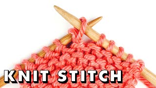 The KNIT STITCH for Total Beginners [upl. by Lune200]