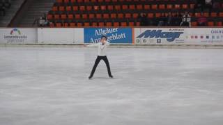 Vincent Zhou FS 2017 Bavarian Open [upl. by Magdaia]