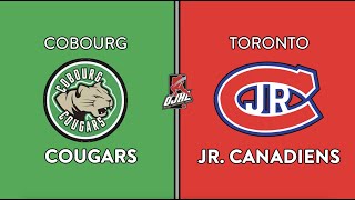 OJHL Highlights  Cobourg Cougars VS Toronto Jr Canadiens  September 12 2024 [upl. by Armitage]