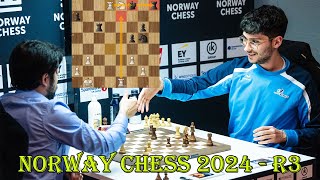 NICE ATTACK Hikaru Nakamura vs Alireza Firouzja  Norway Chess 2024  R3  Armageddon [upl. by Deppy]