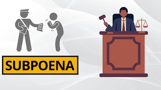 Subpoena Legal Meaning and Definition [upl. by Aiel]