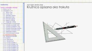 Konstrukcija opisane kružnice [upl. by Tremaine]