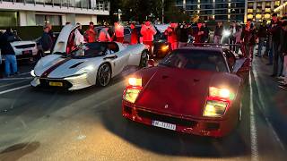 Carspotting Zoute Grand Prix 2024  BURNOUTS Daytona SP3 2x F40 V12 Speedster and much more [upl. by Laughry711]