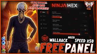 FREE PANEL PC GRATIS OB46 WALLHACK  SPEED  SNIPER LIFETIME FREE FIRE 🎁 ANTI BAN 100  NINJA HEX [upl. by Featherstone]