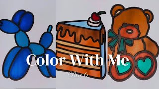 Satisfying ASMR Coloring in my Coloring book  Color with me [upl. by Amandy880]