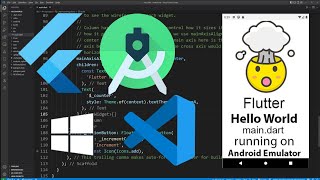 How To Run Flutter App in VSCode Android Emulator on Windows 10 or 11 2023 [upl. by Elwira]