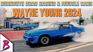 2024 Classic Muscle Car Drag Races  2024 Wayne Young Memorial Car Show [upl. by Falo]