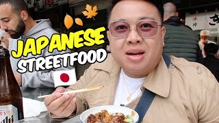 Japanese Street Food Tour at Tsukiji Market Tokyo Japan  JM BANQUICIO [upl. by Kcirred]