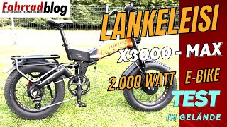 Lankeleisi X3000 Max V2 EBike im Test Aufbau Bedienung Einstellungen und GeländePerformance [upl. by Abrams]