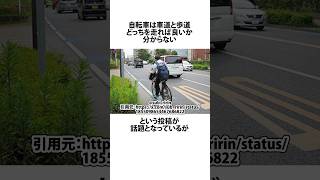 自転車はどこ走ったらいいのか？に関するうんちく 自転車 shortsfeed 03 [upl. by Oicneserc835]