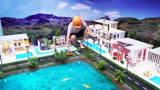 AMAZING Building Miniature Model City At Home  How to Make A Modern Mini City With swimming pool [upl. by Tranquada309]