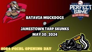 2024 Season Opener Batavia Muckdogs vs Jamestown Tarp Skunks 5302024 [upl. by Nnylrahc698]