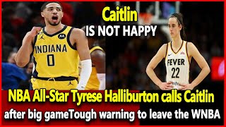 NBA AllStar Tyrese Haliburton Sends Special Message To Caitlin Clark After Big GameWnba top news [upl. by Staten]