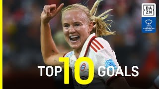 DAZNs Top 10 Goals Of The 202425 UEFA Womens Champions League Matchday 1 [upl. by Bowlds]