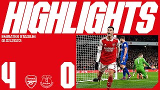 HIGHLIGHTS  Arsenal vs Everton 40  Saka Martinelli 2 and Odegaard give us all three points [upl. by Chemar707]