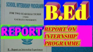 School Internship Report For BEd In English  School Internship Report  BEd Experience Report [upl. by Declan]