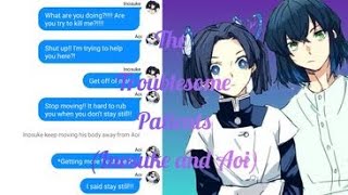 The Troublesome PatientsInosuke and Aoi  Demonslayer Text Story [upl. by Mcwilliams815]