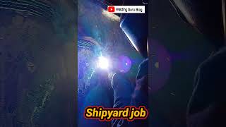 Shipyard job in Lithuania  Europe Shipyard work  mig welding shipyard shipbuilding drydock [upl. by Noir24]