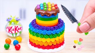 Miniature Rainbow Chocolate Cake 🌈 1000 Best of Miniature Cake Recipe Ideas  Cake Cakes [upl. by Iilek]